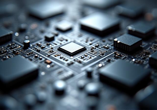 Microscopic view of digital tracking sensors