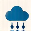 A stylized cloud and arrows icon representing technology licensing.